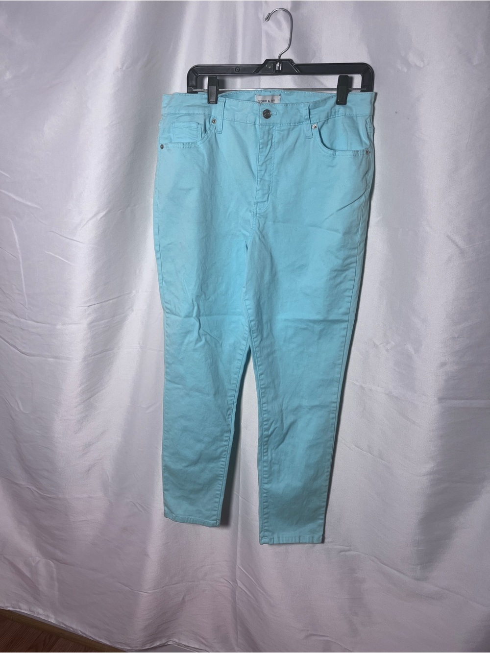 crown & ivy Light Teal Casual Pants